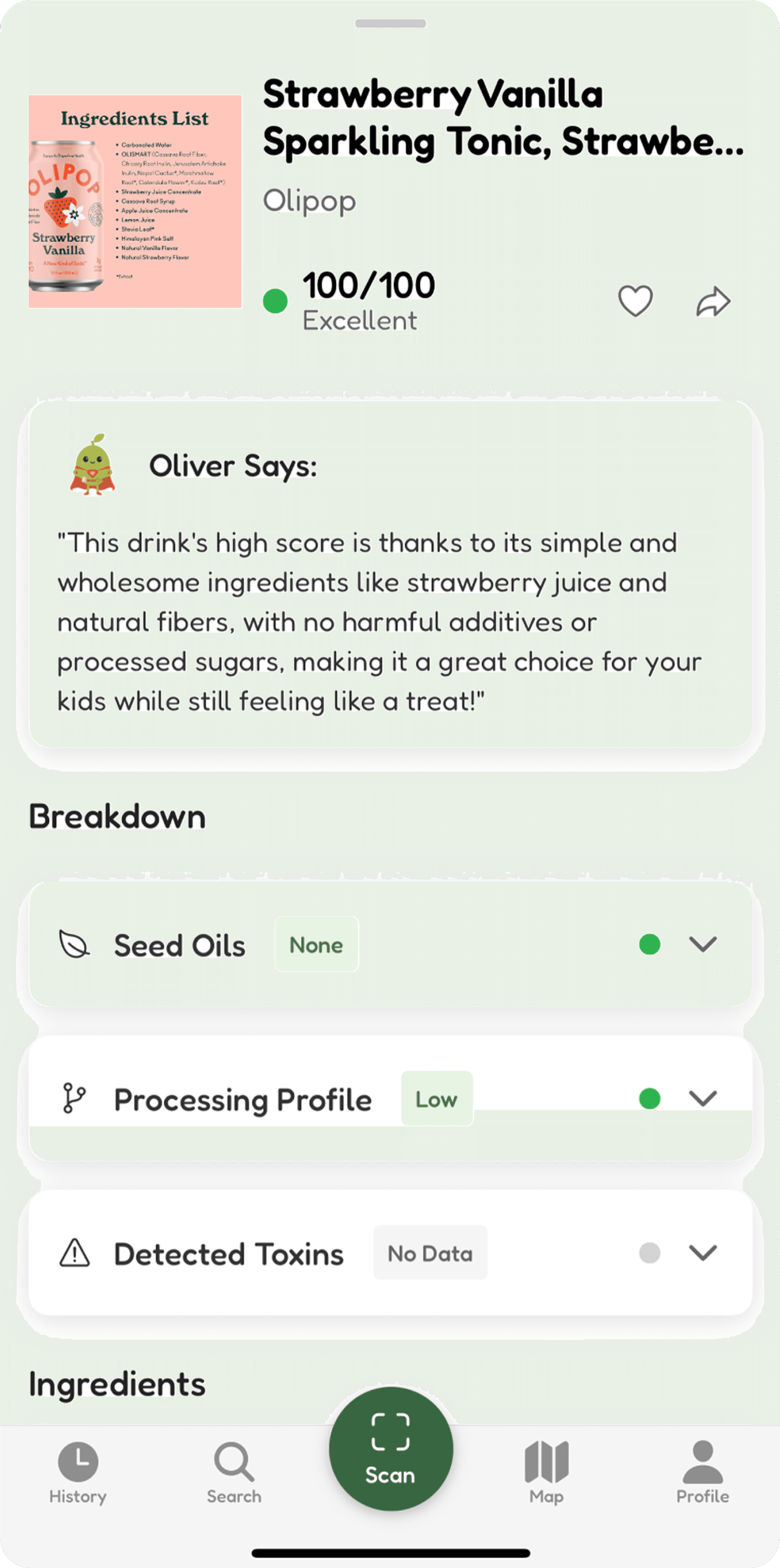 Strawberry Vanilla Sparkling Tonic