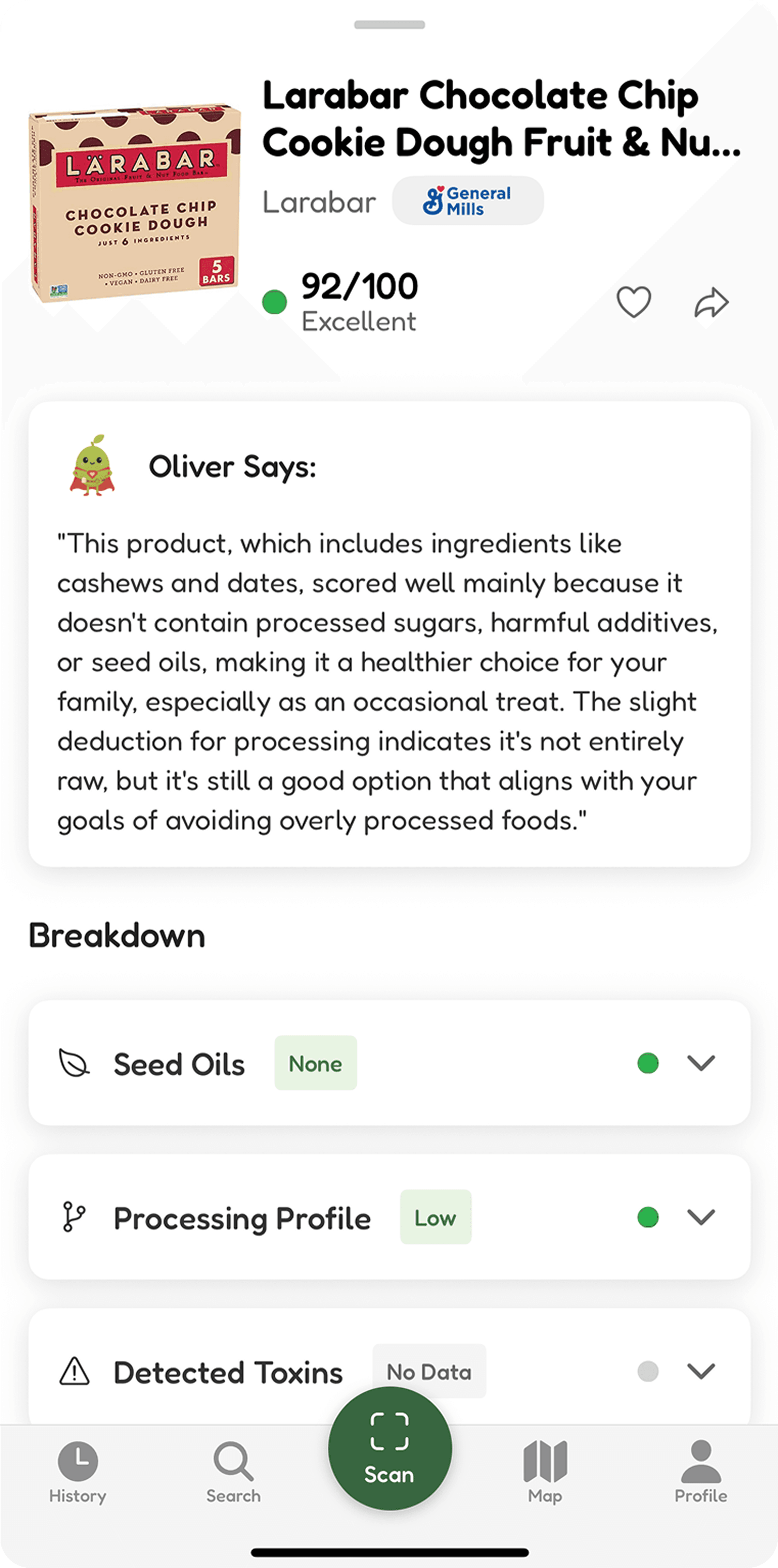 Larabar Chocolate Chip Cookie Dough Fruit & Nut Bar